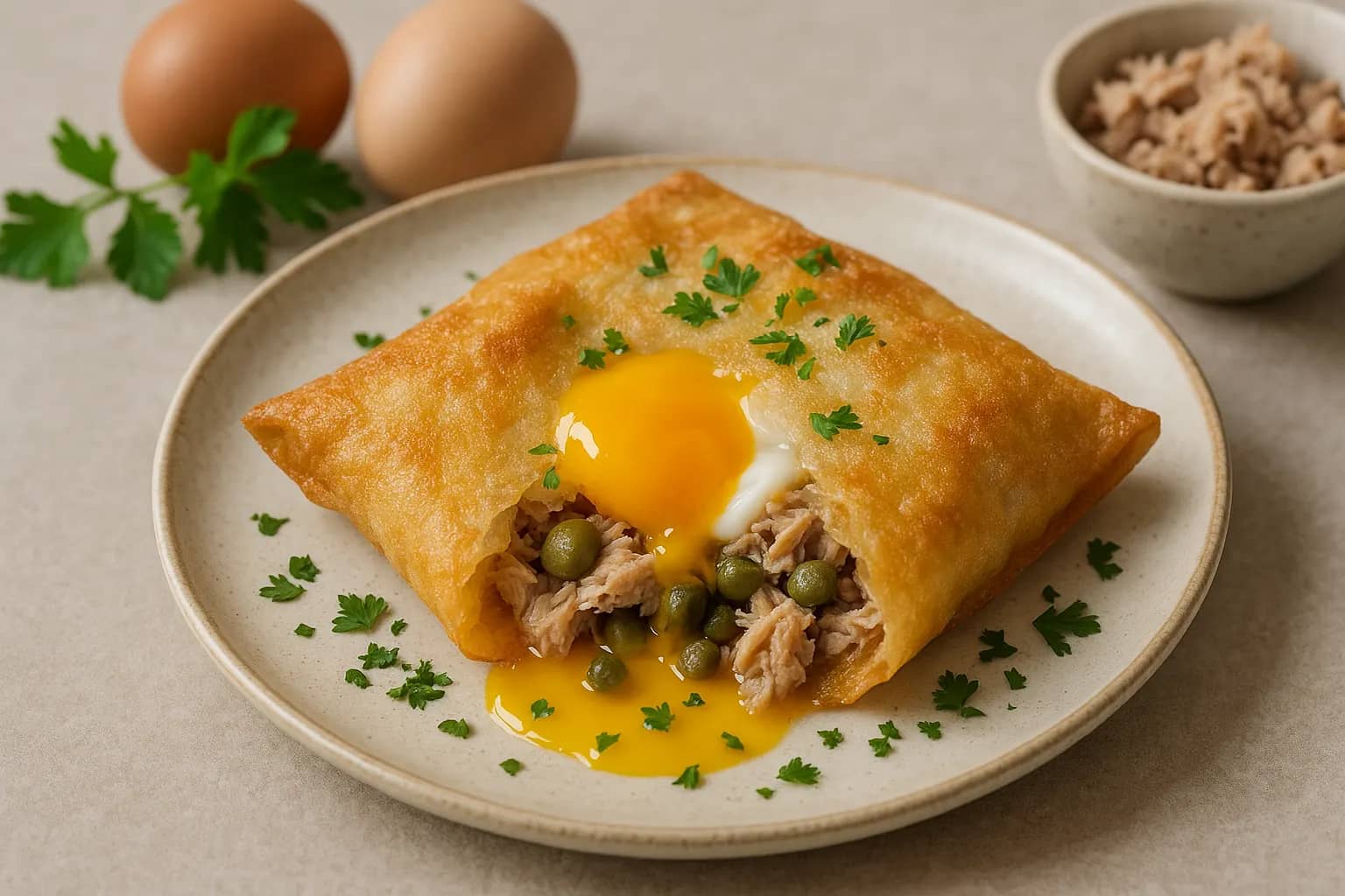Brik à l'œuf tunisien