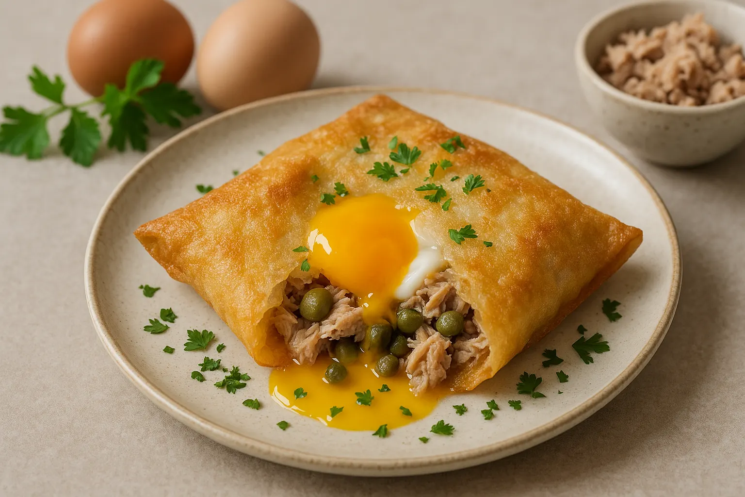 Brik à l'œuf tunisien