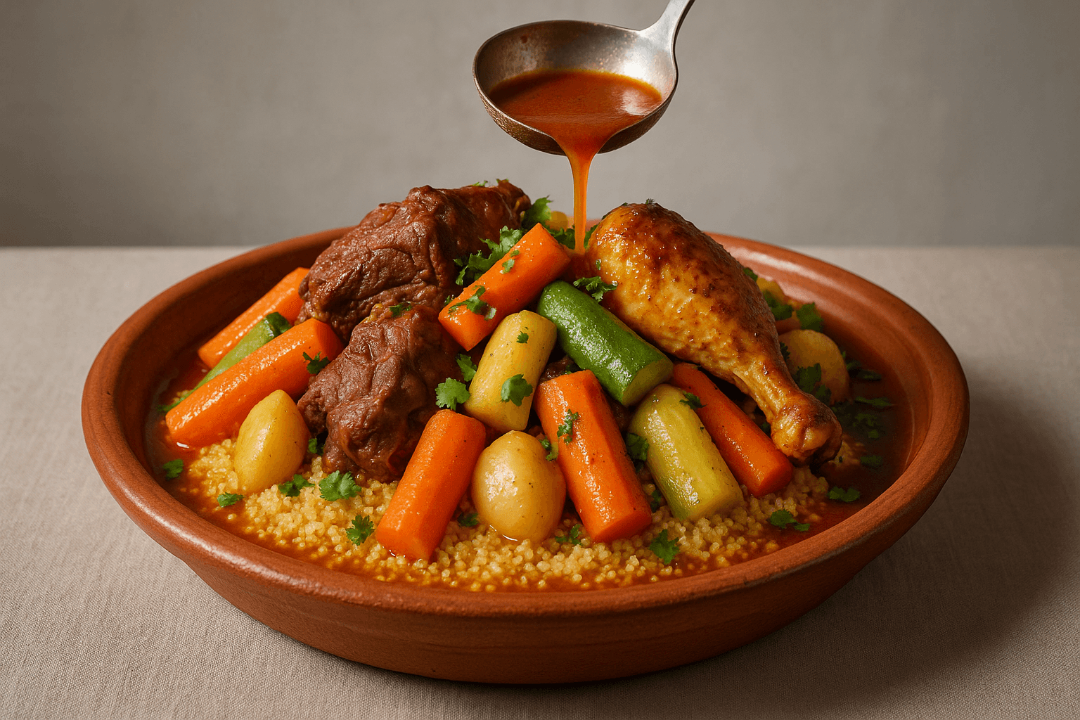 Couscous algérien traditionnel