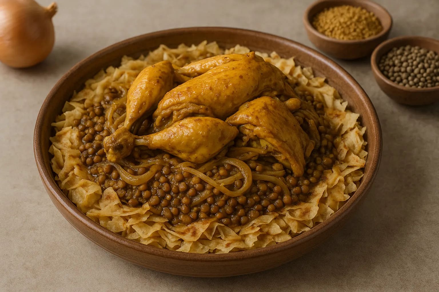 Rfissa au poulet et fenugrec